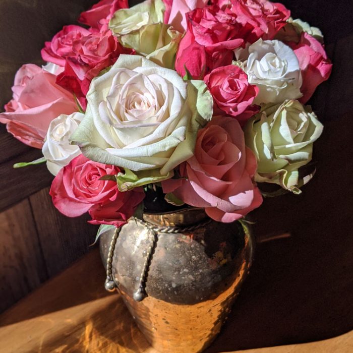 Vintage Rose Floral Arrangement